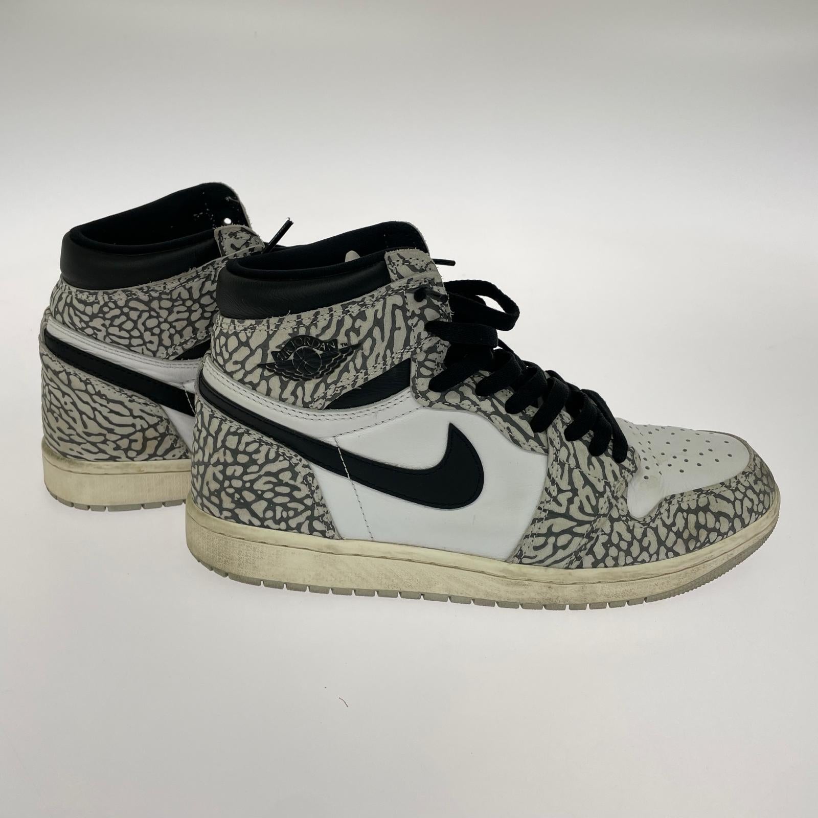 スニーカー AJ1 RETRO HIGH CEMENT SAFARI GRAY 26.5cm 26.5cm (US8 1/2 UK8 EU43)