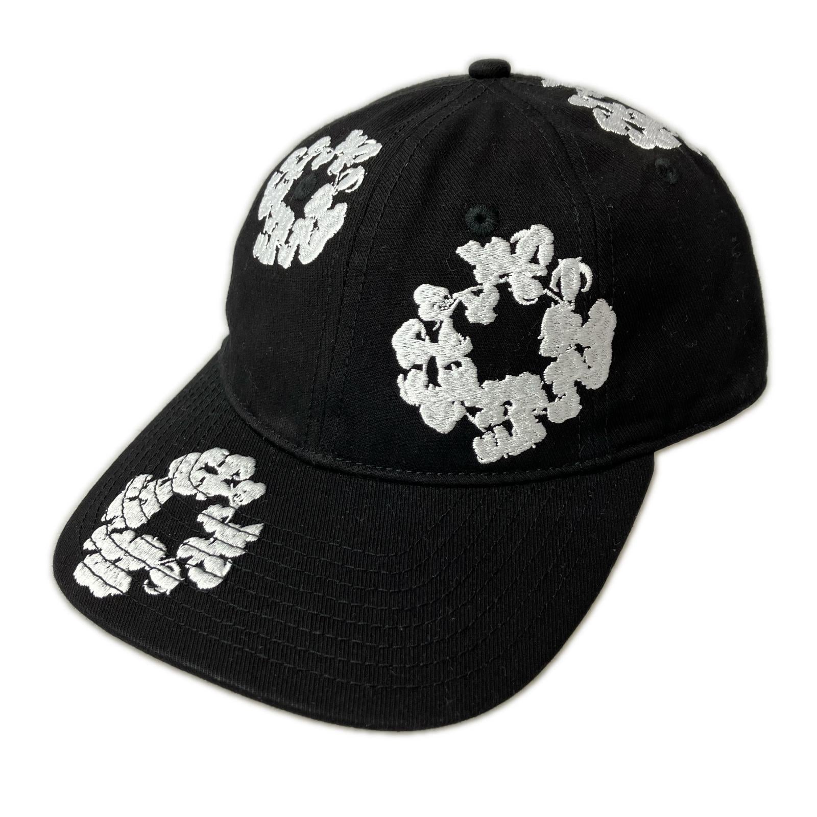 キャップ DENIM TEARS The Cotton Wreath Fitted Cap ブラック
