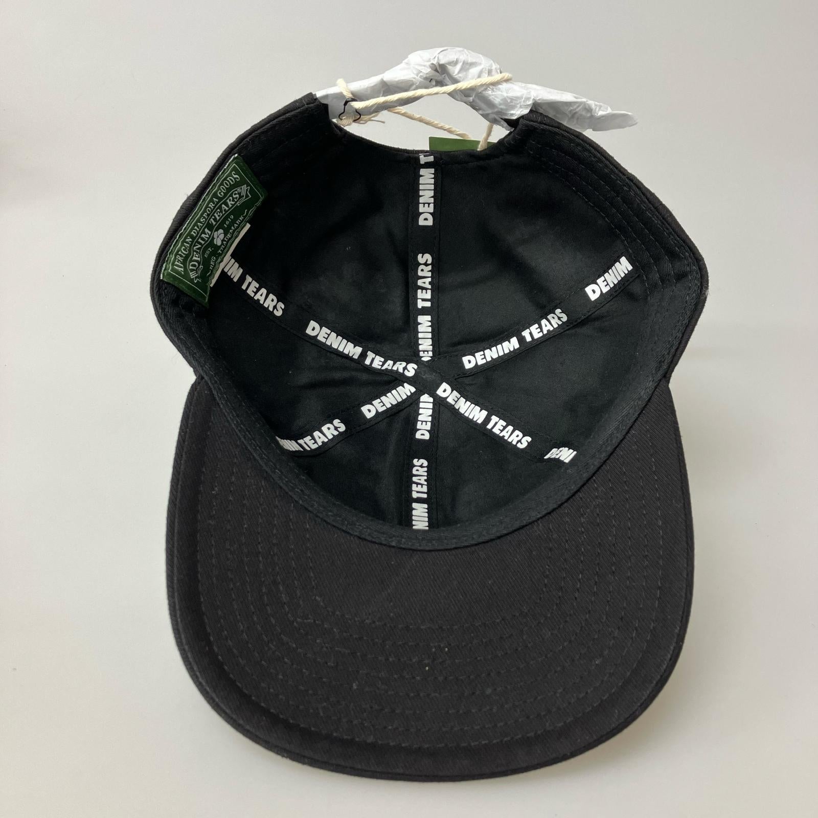 キャップ DENIM TEARS The Cotton Wreath Fitted Cap ブラック