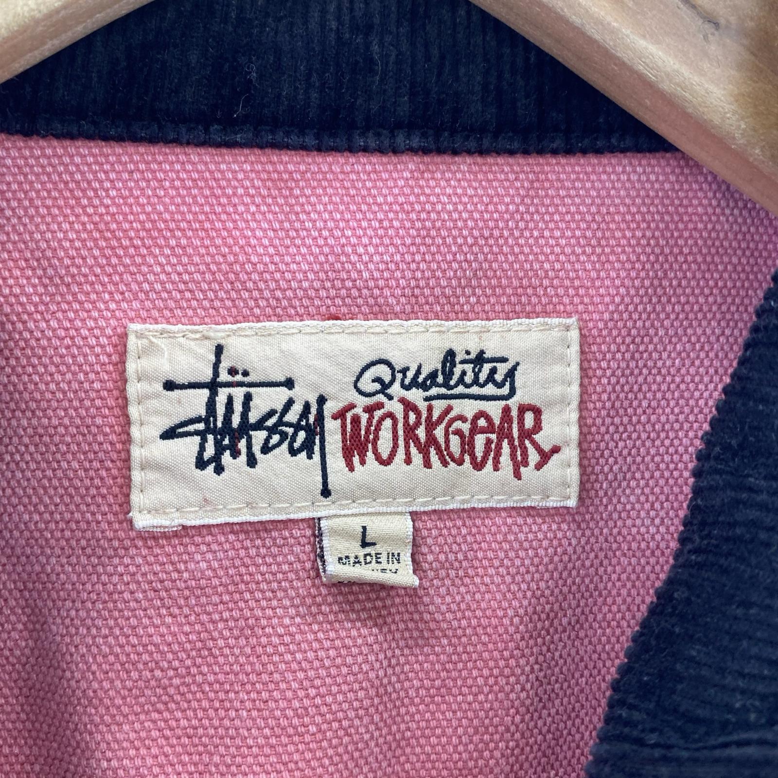 ブルゾン washed canvas work jacket (L) L ピンク