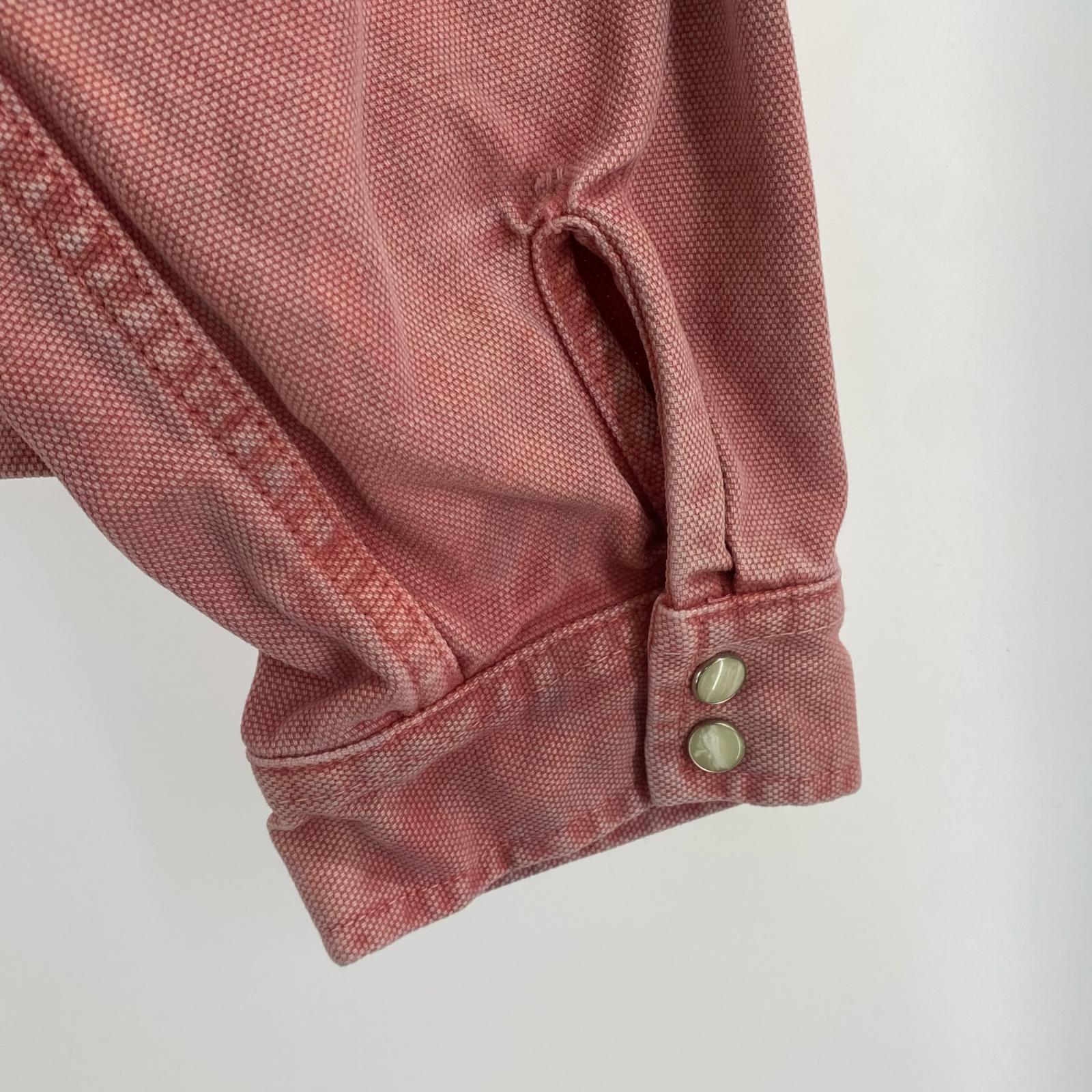 ブルゾン washed canvas work jacket (L) L ピンク