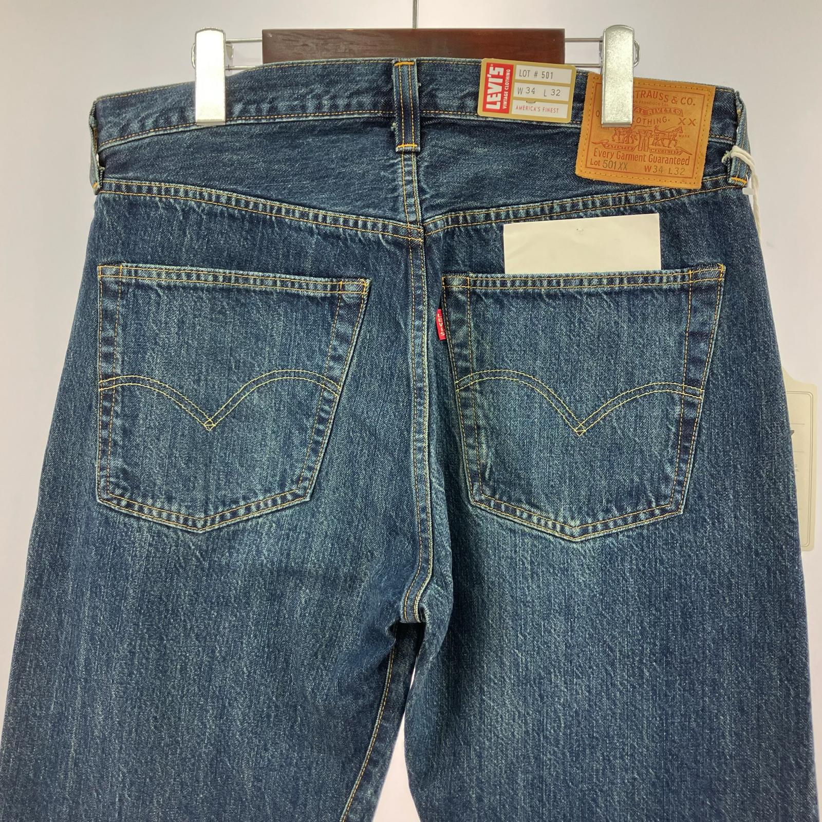 デニムパンツ LEVI'S VINTAGE CLOTHING 501XX 日本製 47501 W34 L32 34 ブルー