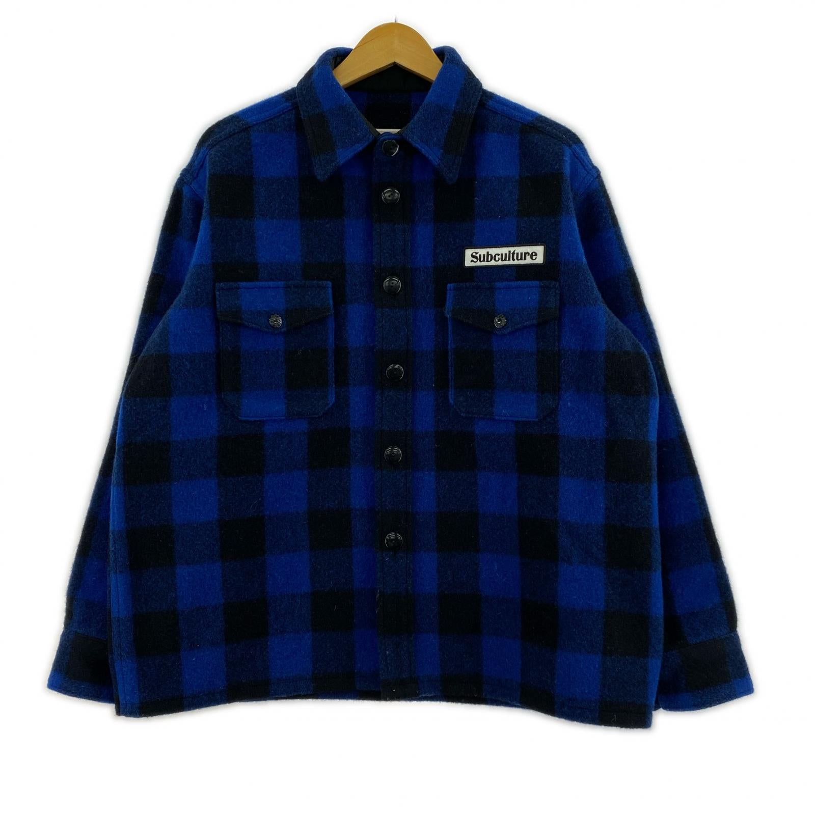 ジャケット Subculture BUFFALO CHECK JACKET (1) 1 ブルー