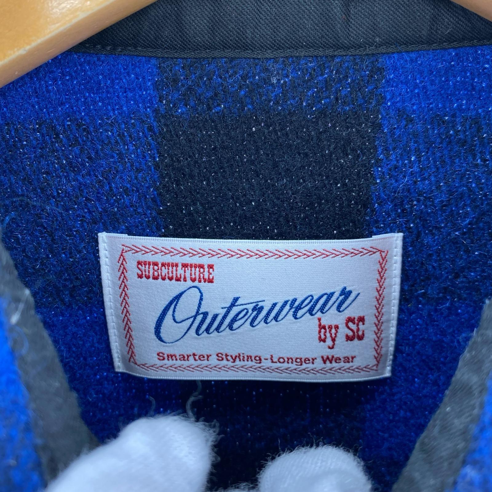 ジャケット Subculture BUFFALO CHECK JACKET (1) 1 ブルー