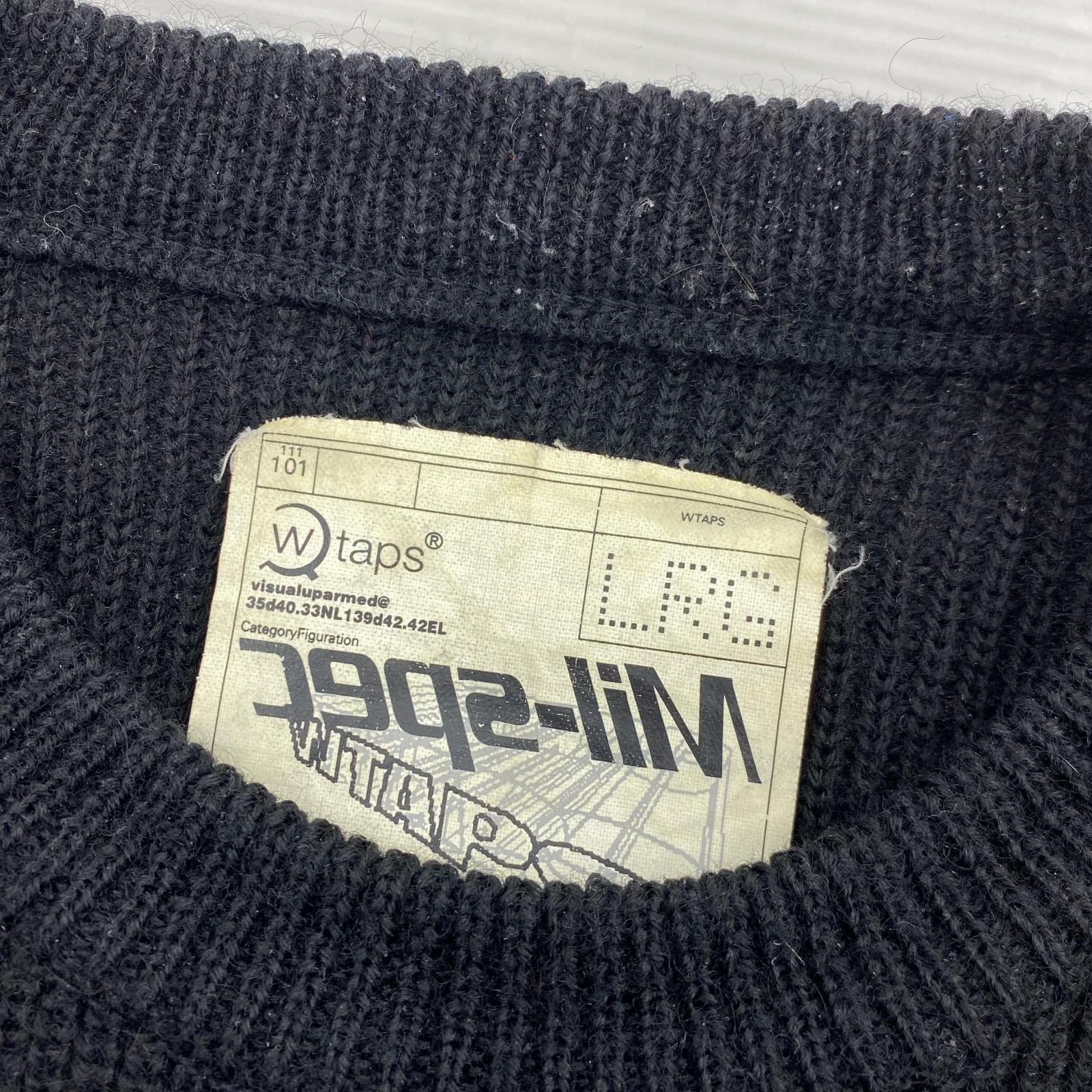 ニット 初期 90s ウールニット L ブラック