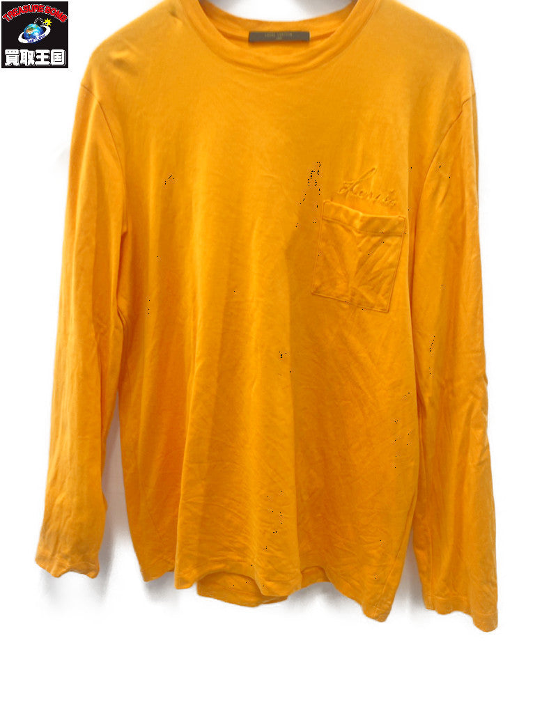 刺繍 LONG SLEEVE TEE L