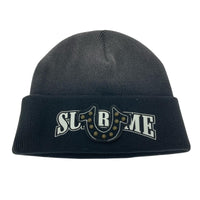 ニットキャップ True Religion Beanie 黒 ブラック