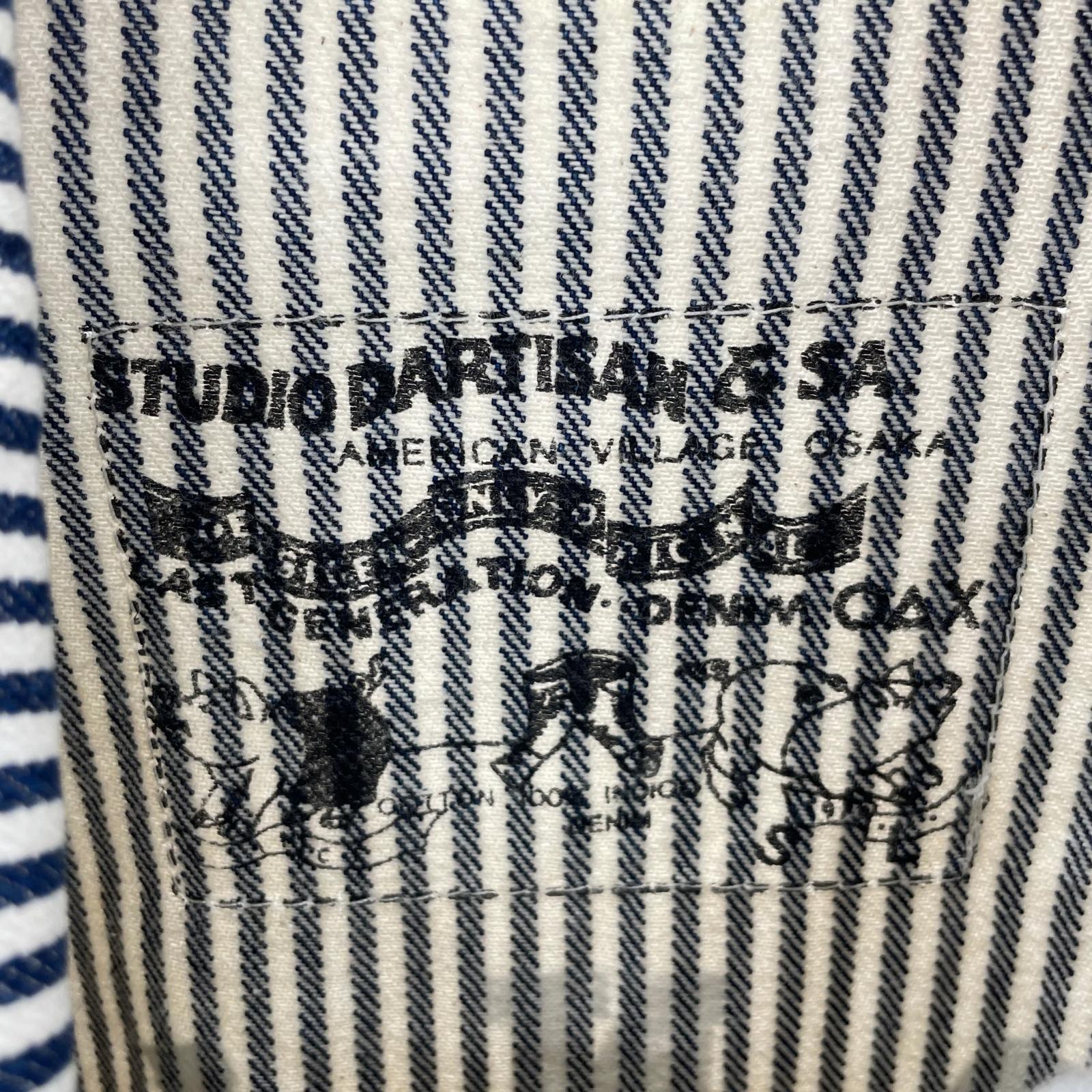 ジャケット ヒッコリーストライプカバーオールジャケット