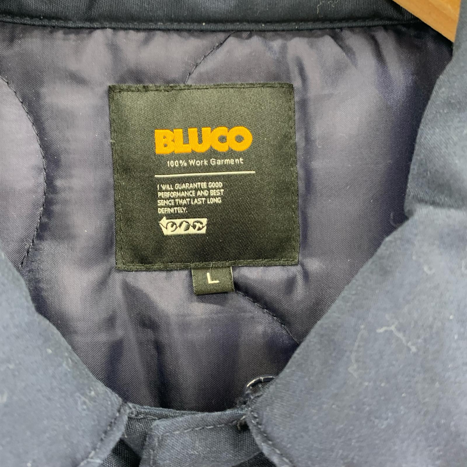ジャケット BLUCO コーチジャケット L ネイビー