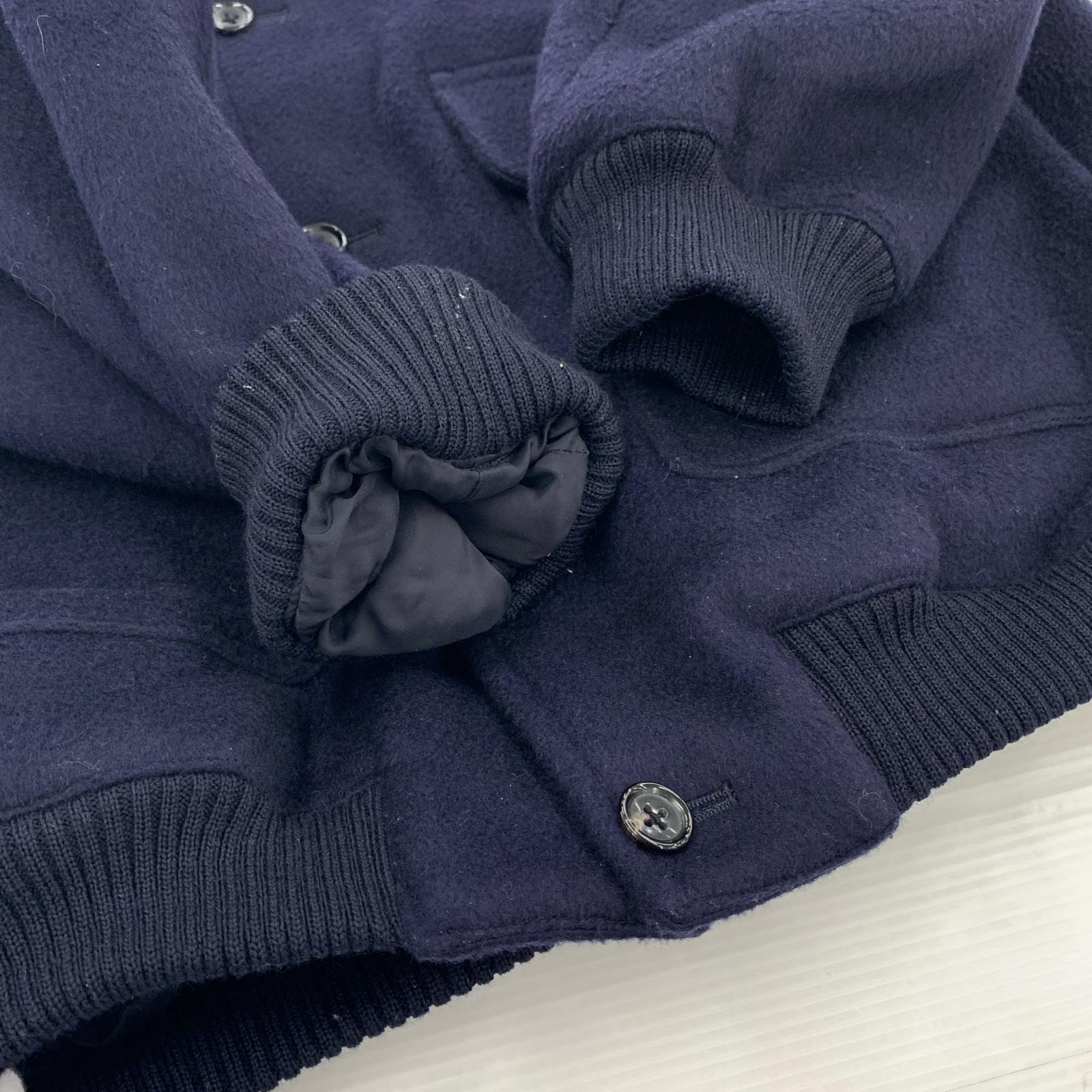 ジャケット FUJI WOOL MELTON BASIC BLOUSON 25AW 5 ネイビー