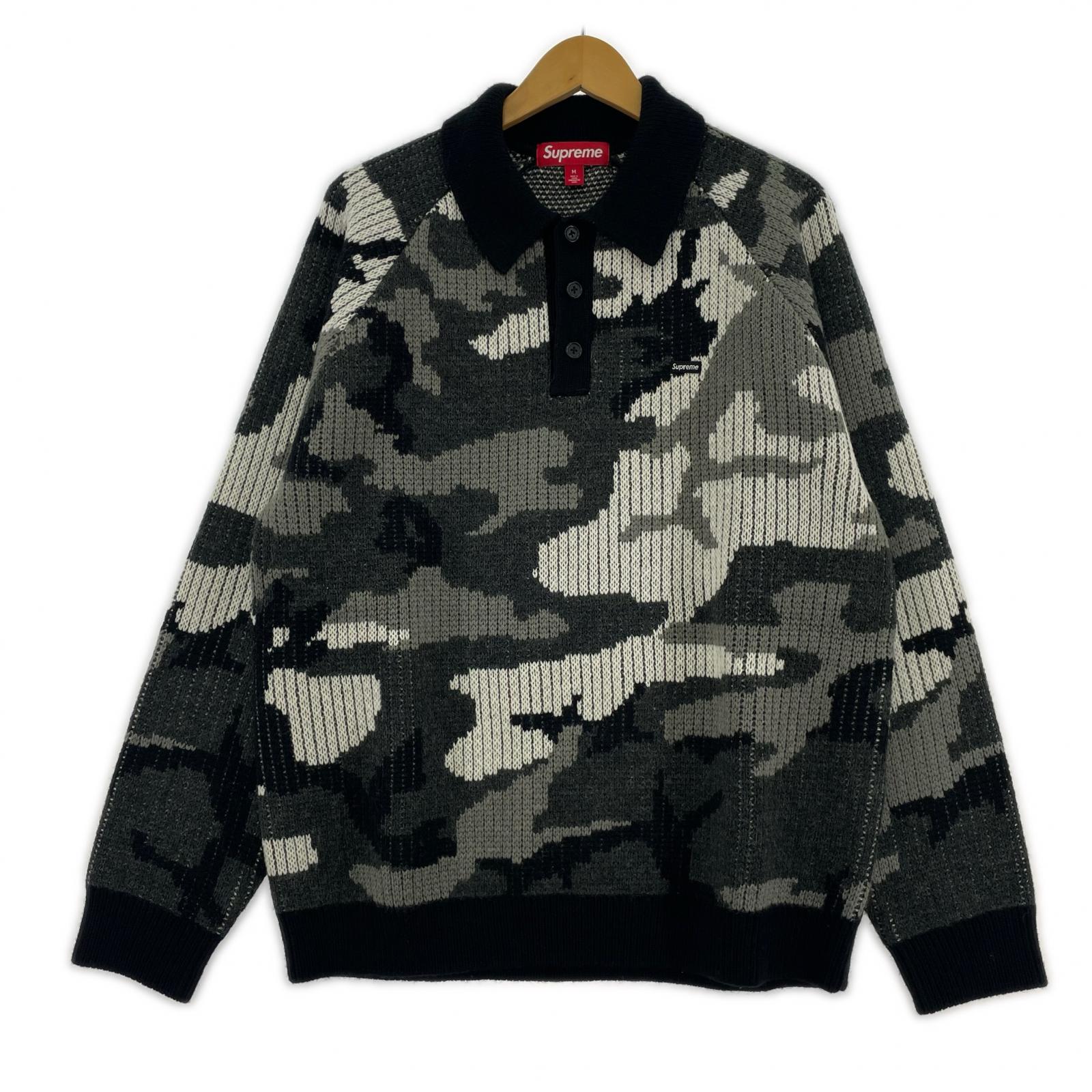 ニット Small Box Polo Sweater Camo M