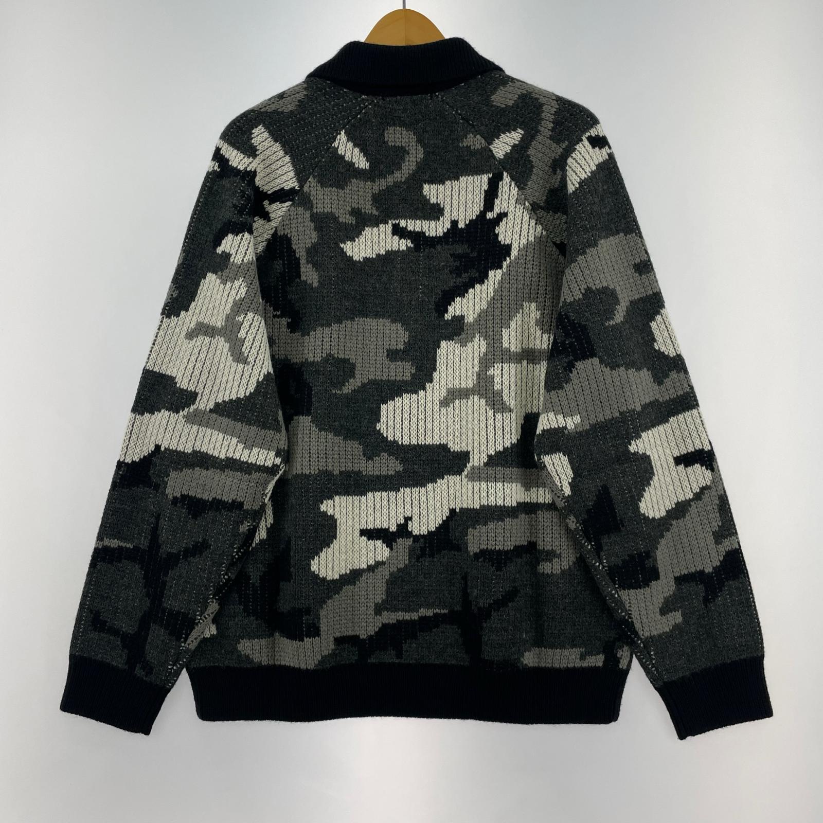 ニット Small Box Polo Sweater Camo M