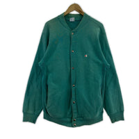 スウェット 90s REVERSE WEAVE スナップタイプ ターコイズ L