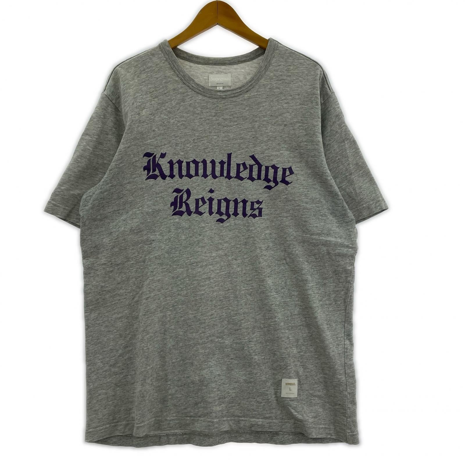 半袖Tシャツ Supreme 13SS Knowledge Reigns Tee L グレー L グレー