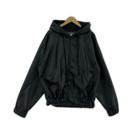 ブルゾン MONITALY フェイクレザーフーディジャケット 黒 M32821-3-SMU (M) M ブラック