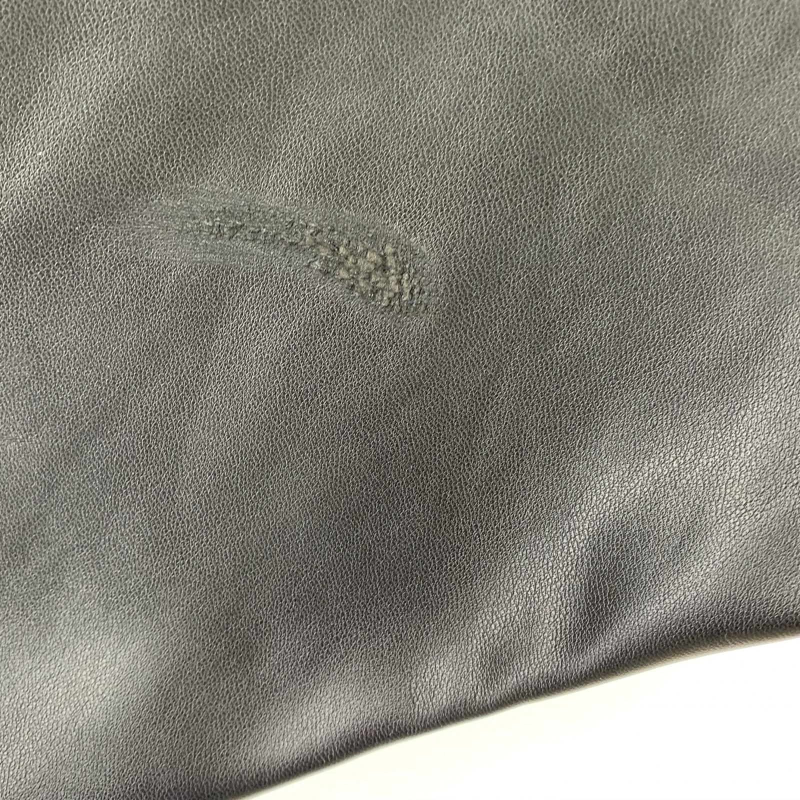 ブルゾン MONITALY フェイクレザーフーディジャケット 黒 M32821-3-SMU (M) M ブラック