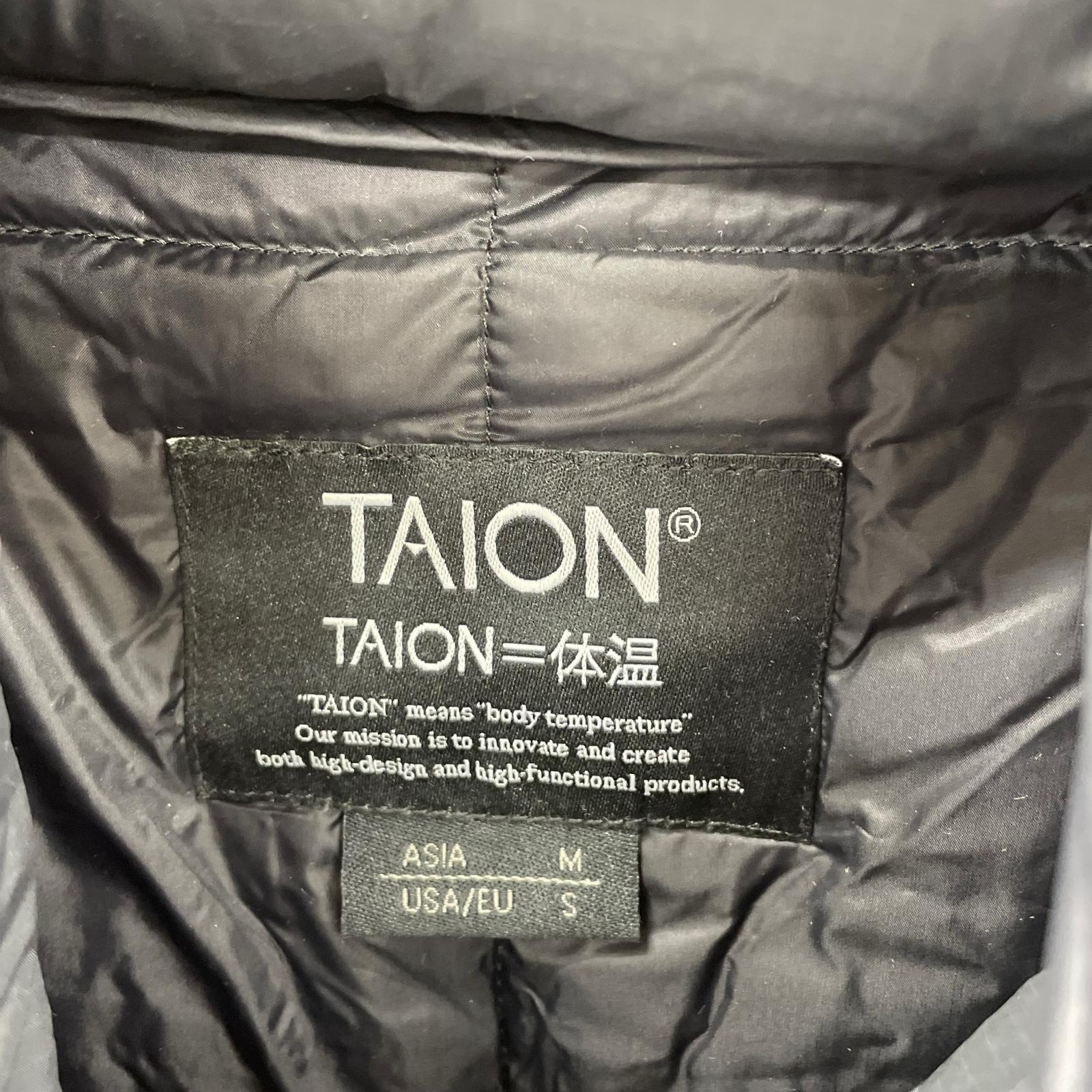 ダウンジャケット TAION 126WZXST-LONG (M) M ブラック