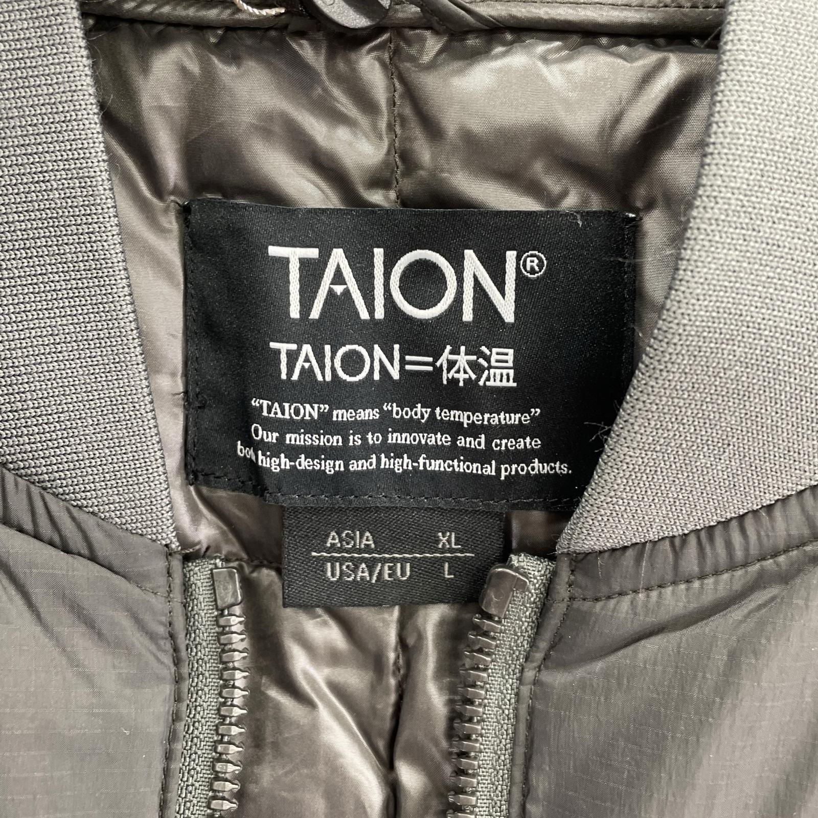 ダウンジャケット TAION 108WZWK (XL) ブラック