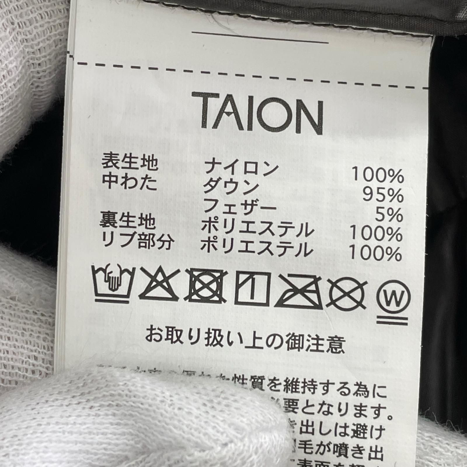 ダウンジャケット TAION 108WZWK (XL) ブラック