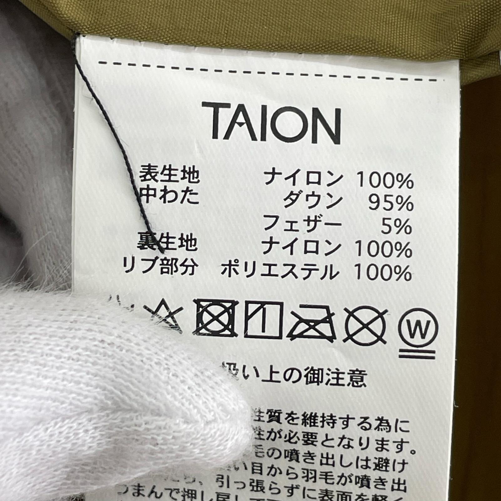 ダウンジャケット TAION 106WZSC (L) L ベージュ