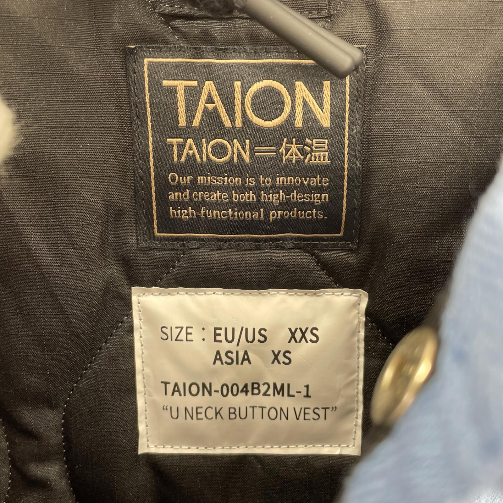 ダウンベスト TAION 004B2ML-1 ブルー