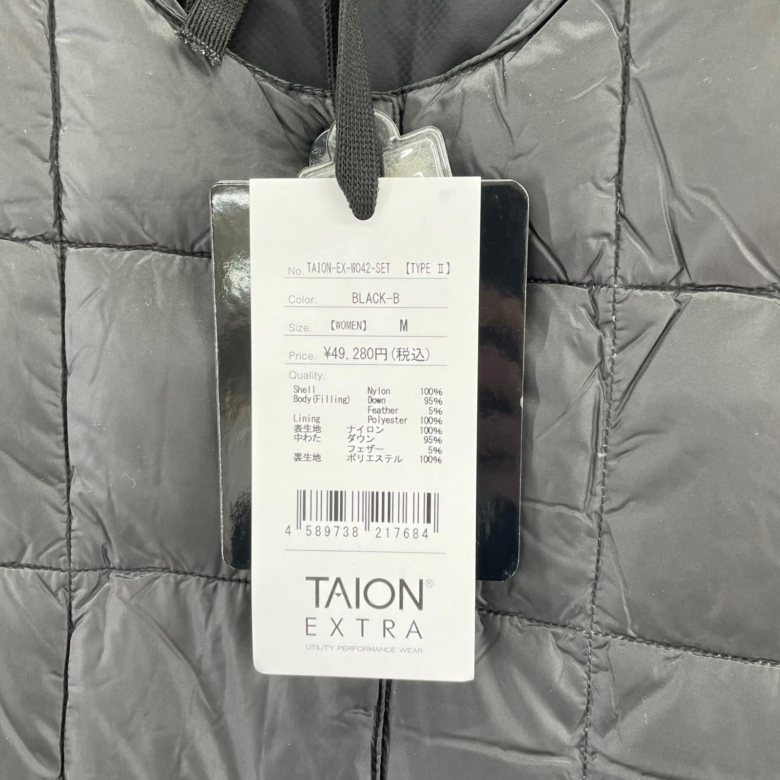 ダウンジャケット TAION EX-W042-SET (M) M ブラック