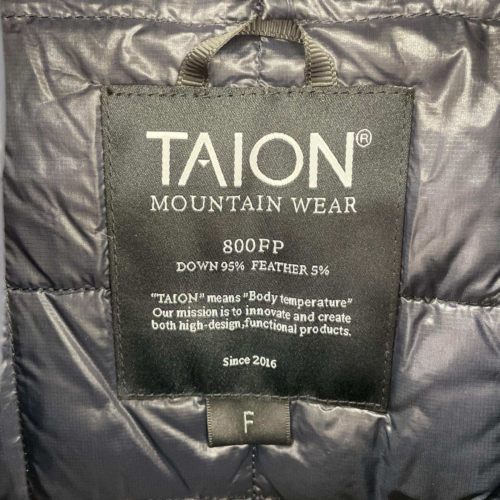 ダウンジャケット TAION 106FOMTPC ブラック