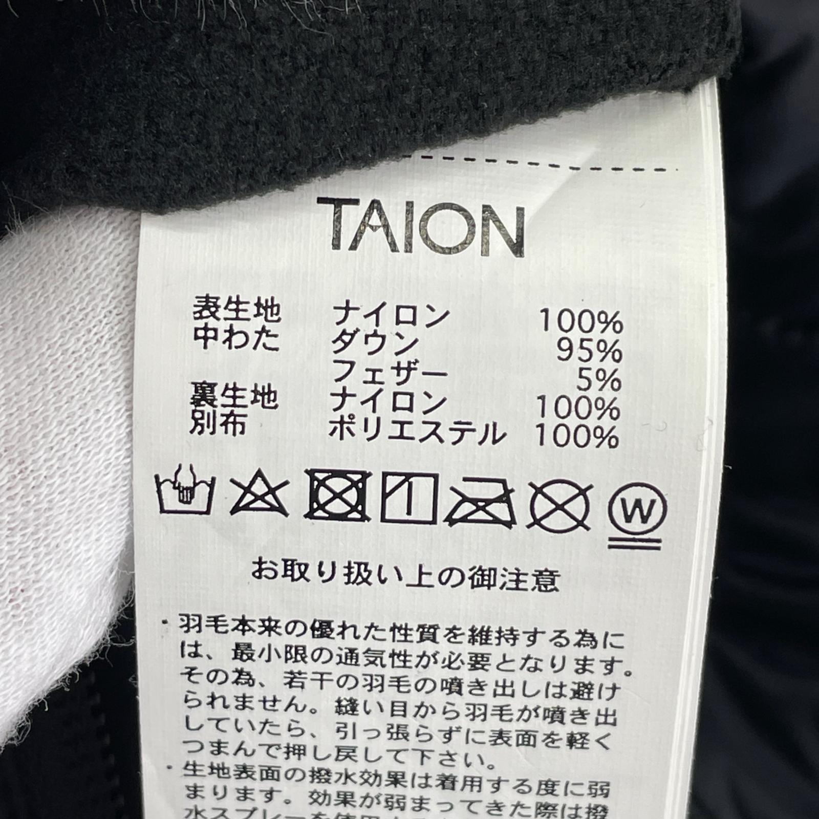 ダウンジャケット TAION 106FOMTPC ブラック