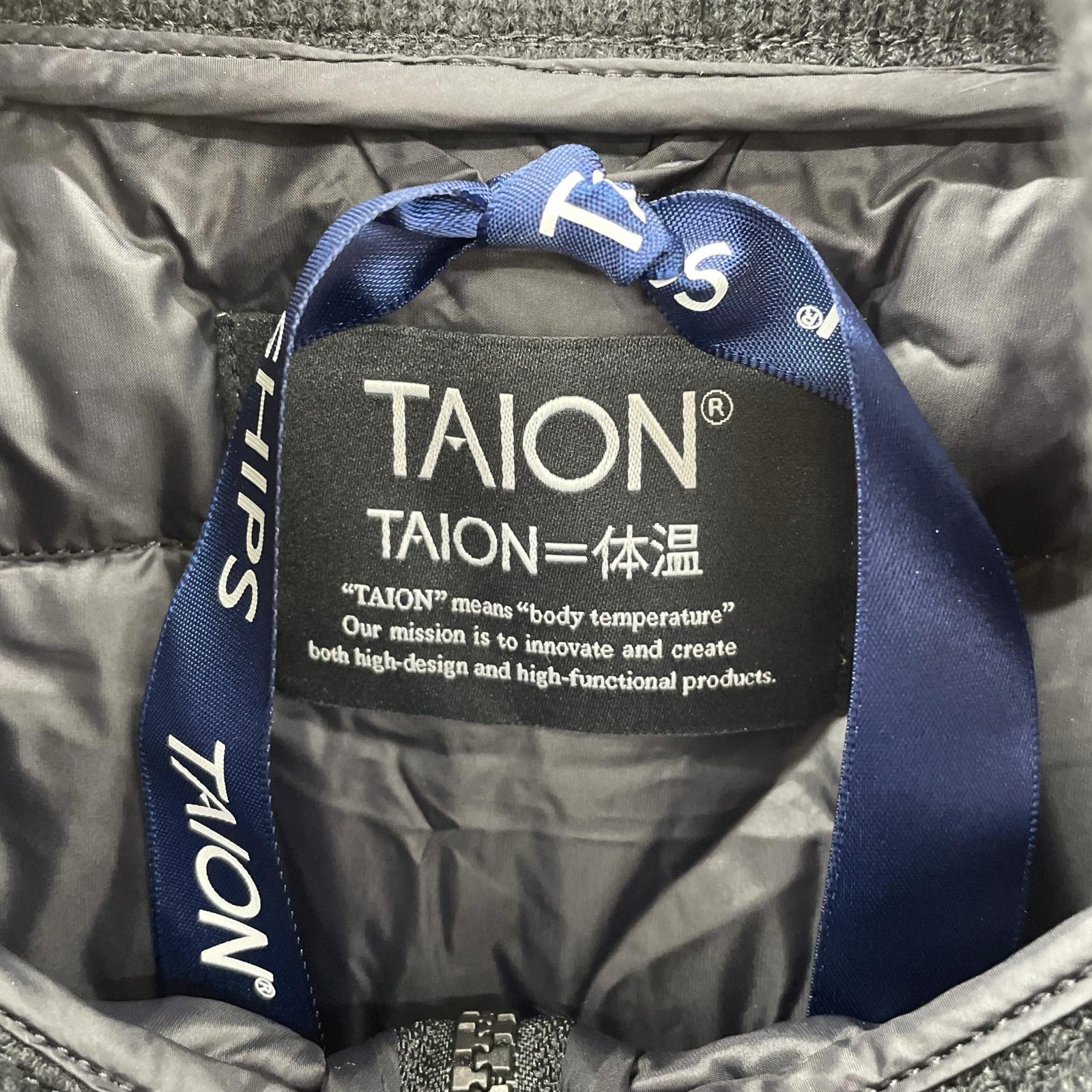 ダウンジャケット TAION 114-56-0124-1995 (L) L ブラック