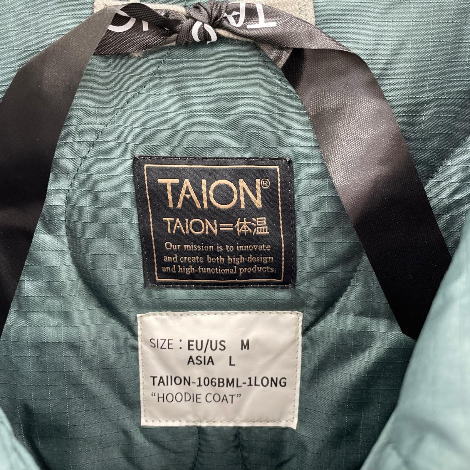 ダウンジャケット TAION 106-BML1 LONG (L) L グリーン