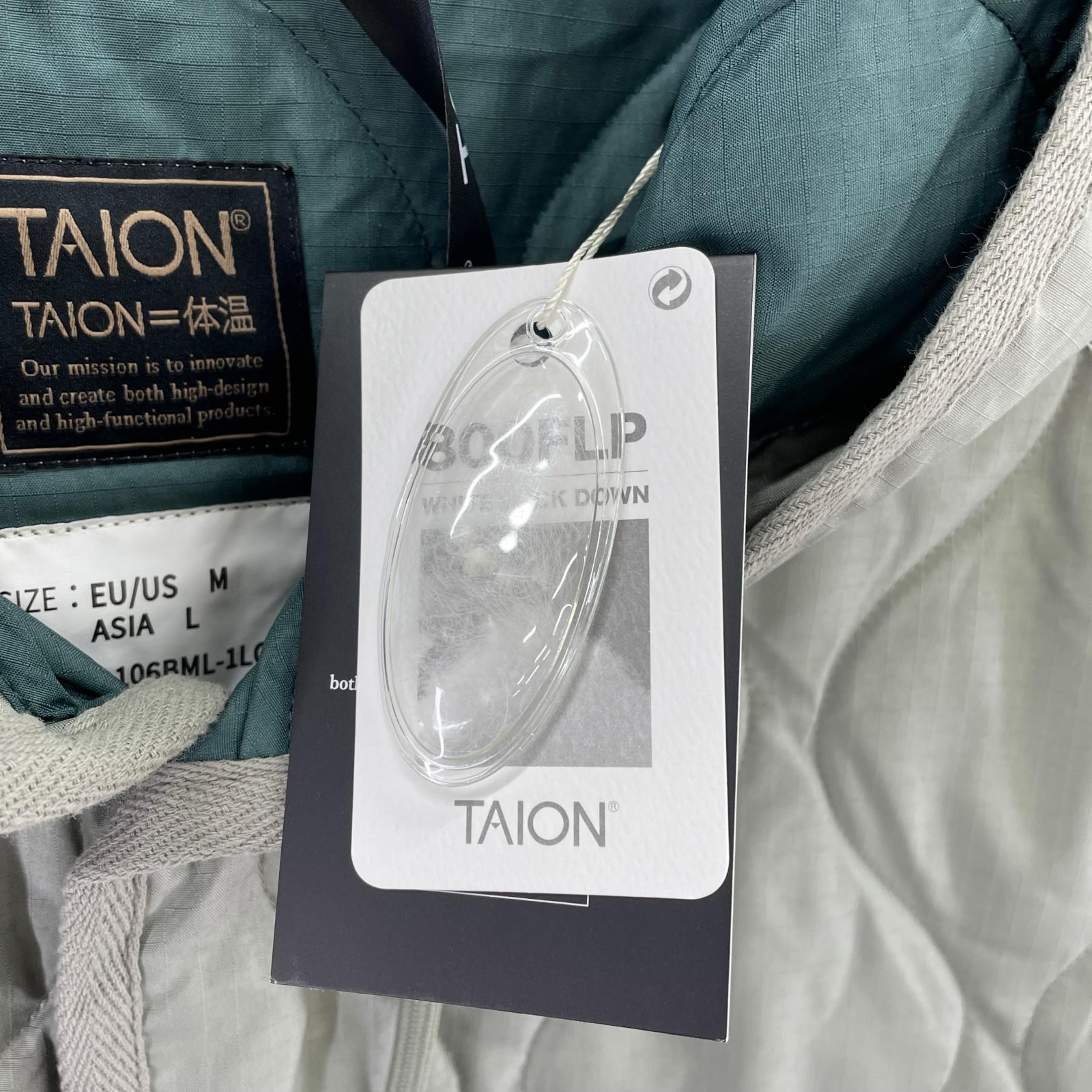 ダウンジャケット TAION 106-BML1 LONG (L) L グリーン