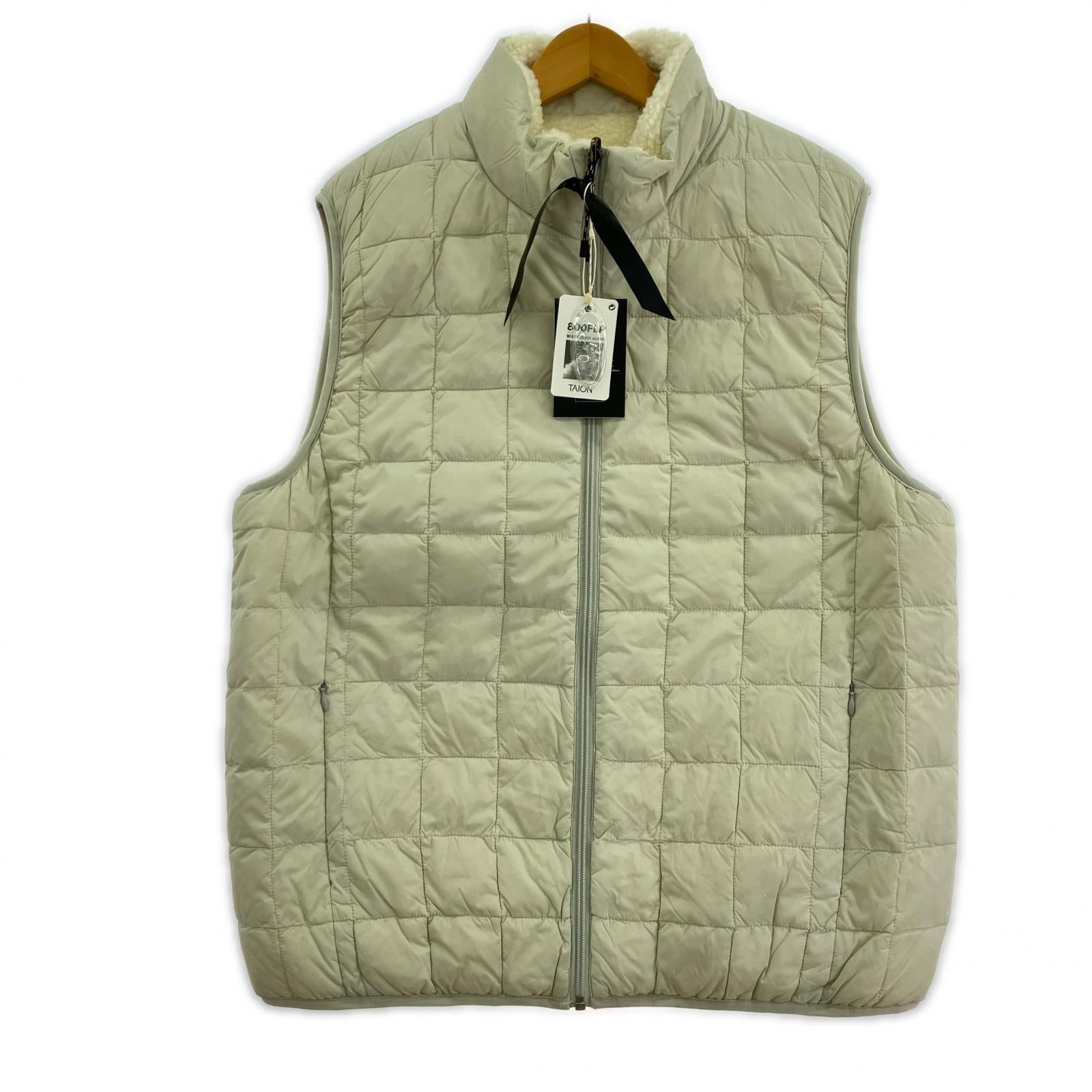 ダウンベスト TAION MOUNTAIN REVERSIBLE (XL) ホワイト