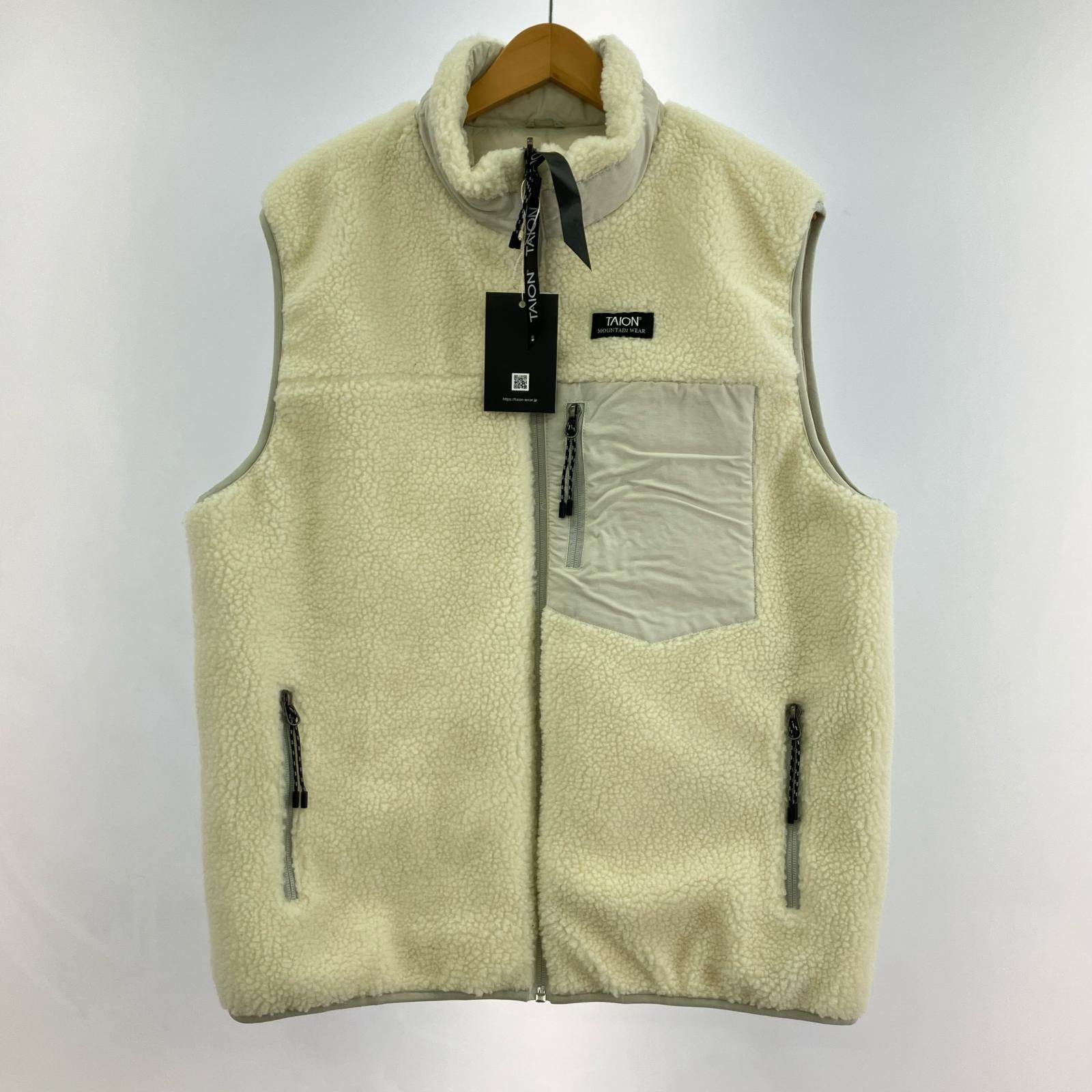 ダウンベスト TAION MOUNTAIN REVERSIBLE (XL) ホワイト