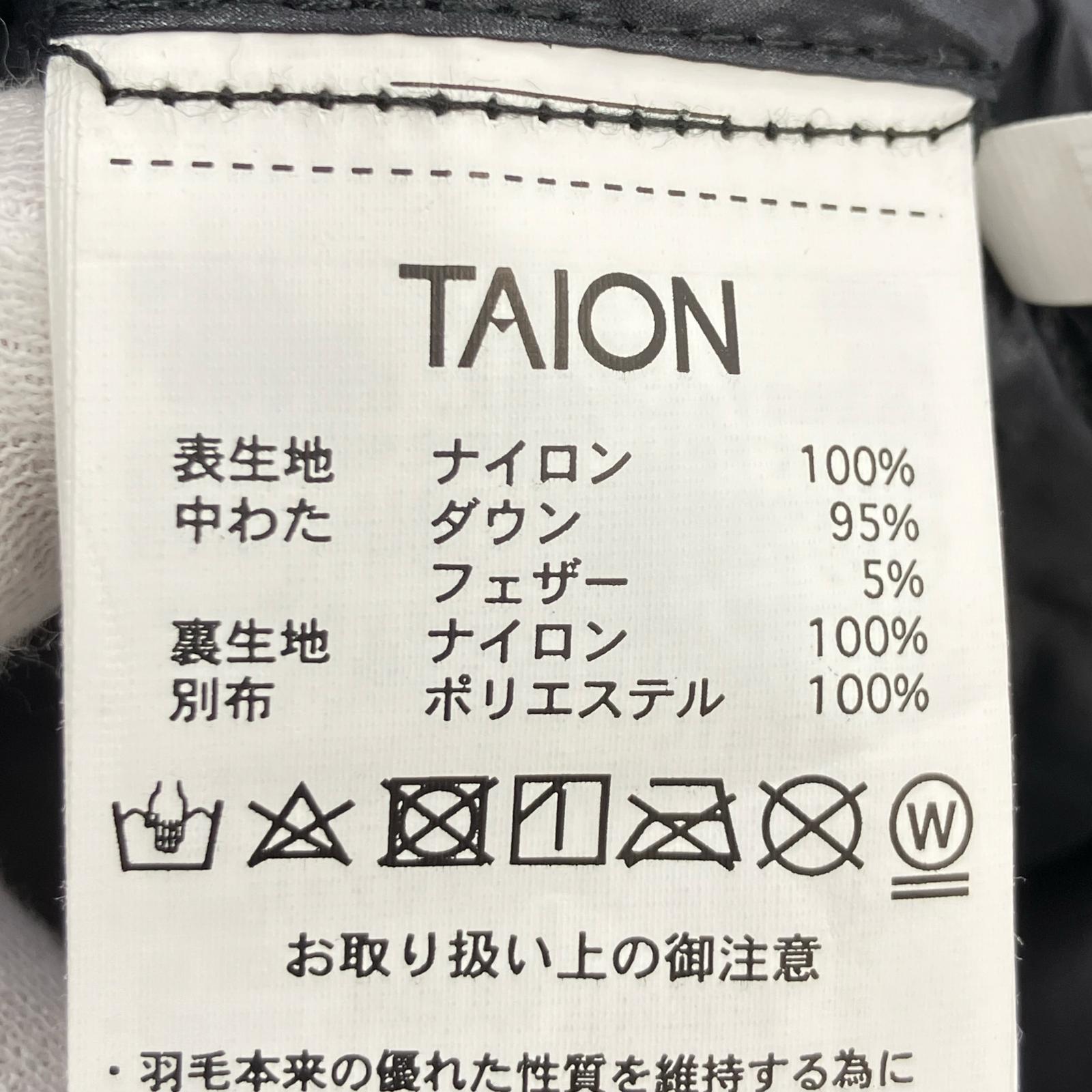 ダウンジャケット TAION マウンテン ロング (XS) ブラック