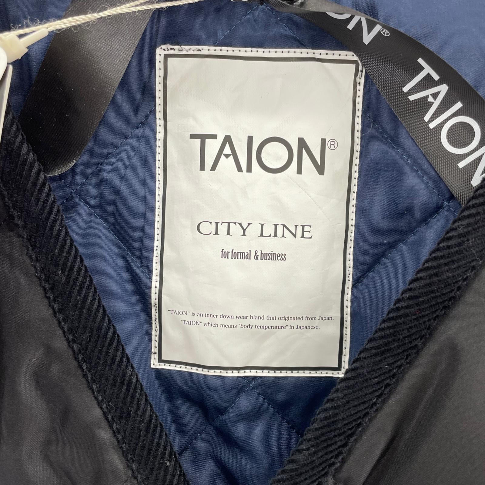 ダウンジャケット TAION CITY LINE (L) L ブラック