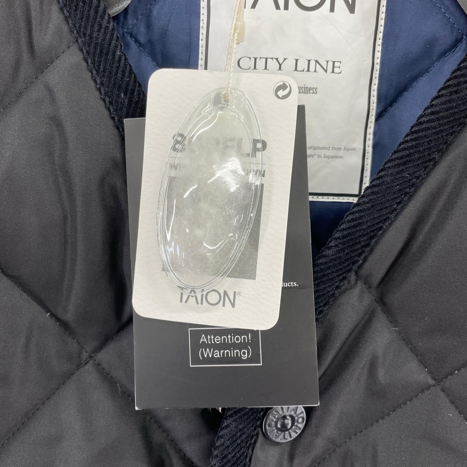 ダウンジャケット TAION CITY LINE (L) L ブラック