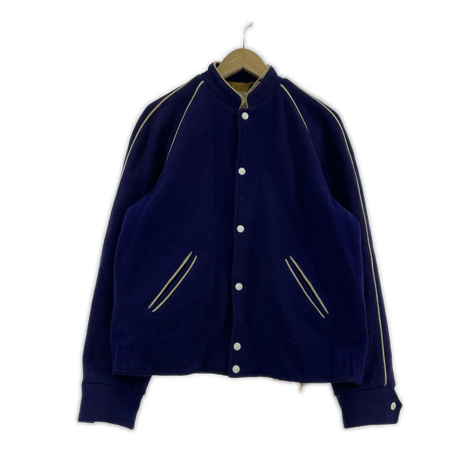 ブルゾン 50s~60s Wool Versity Jacket PPL パープル