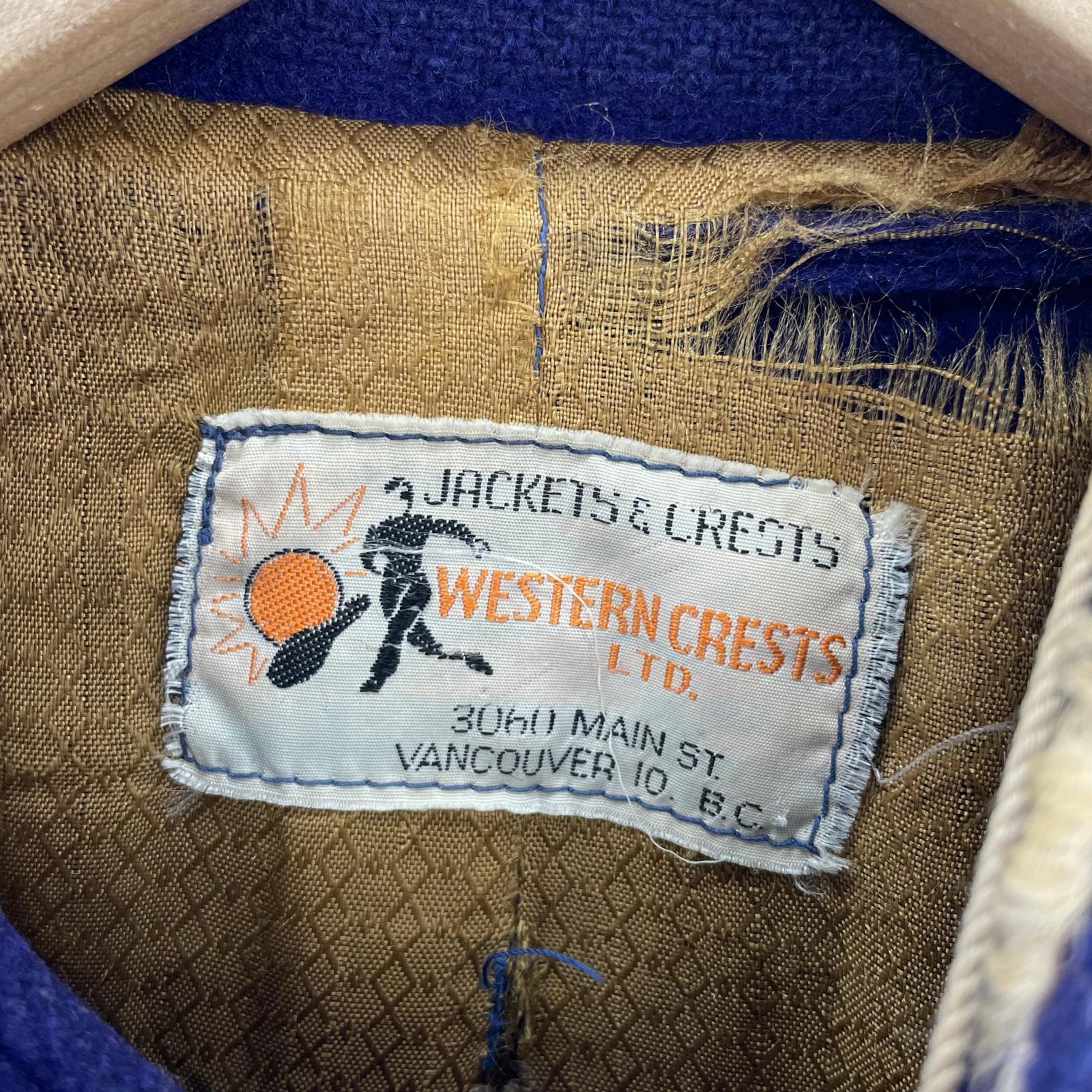 ブルゾン 50s~60s Wool Versity Jacket PPL パープル