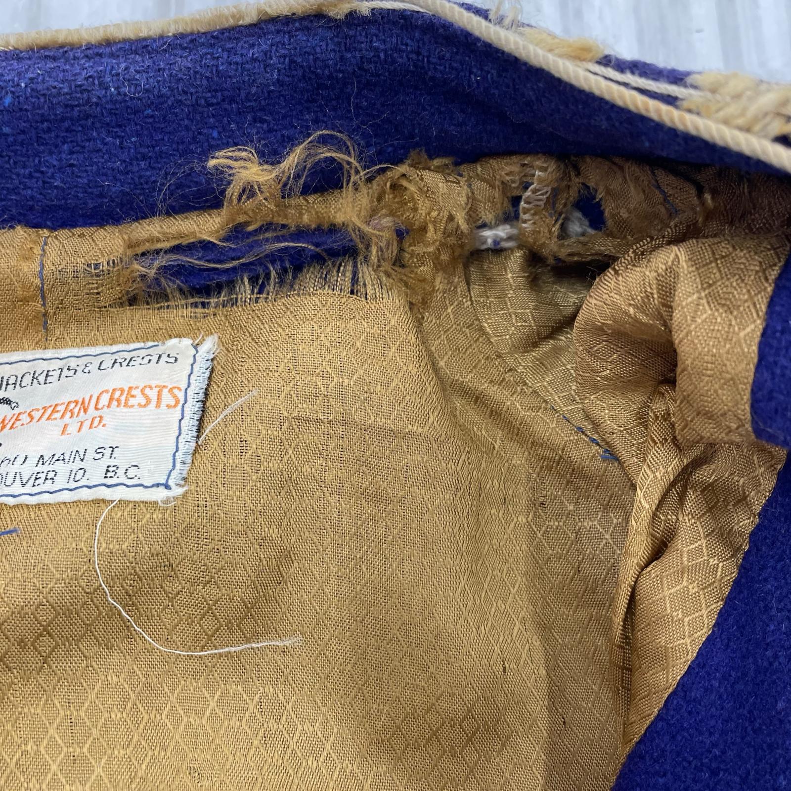 ブルゾン 50s~60s Wool Versity Jacket PPL パープル