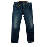 デニムパンツ 11AW Leather Strap Sexy Regular Pants 52 52