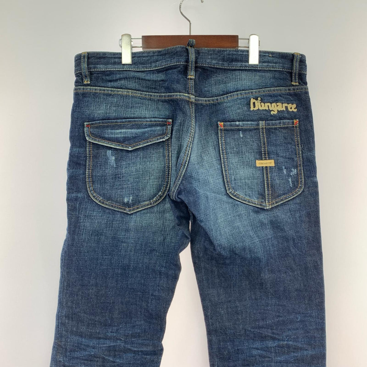 デニムパンツ 11AW Leather Strap Sexy Regular Pants 52 52
