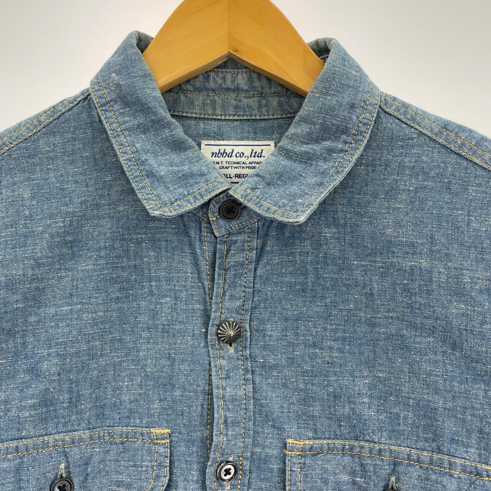 長袖シャツ NEIGHBORHOOD L/Sシャンブレーシャツ S ブルー