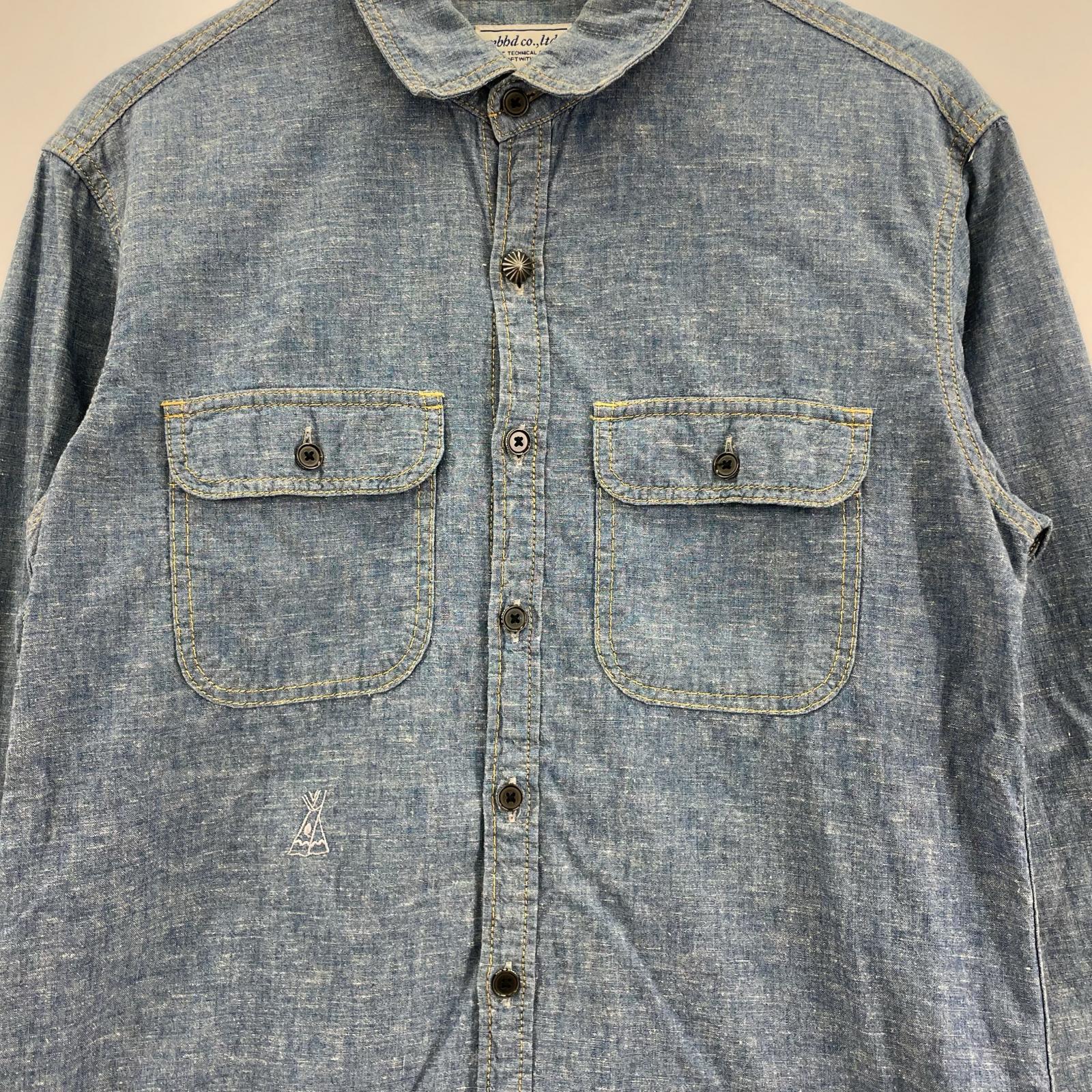 長袖シャツ NEIGHBORHOOD L/Sシャンブレーシャツ S ブルー