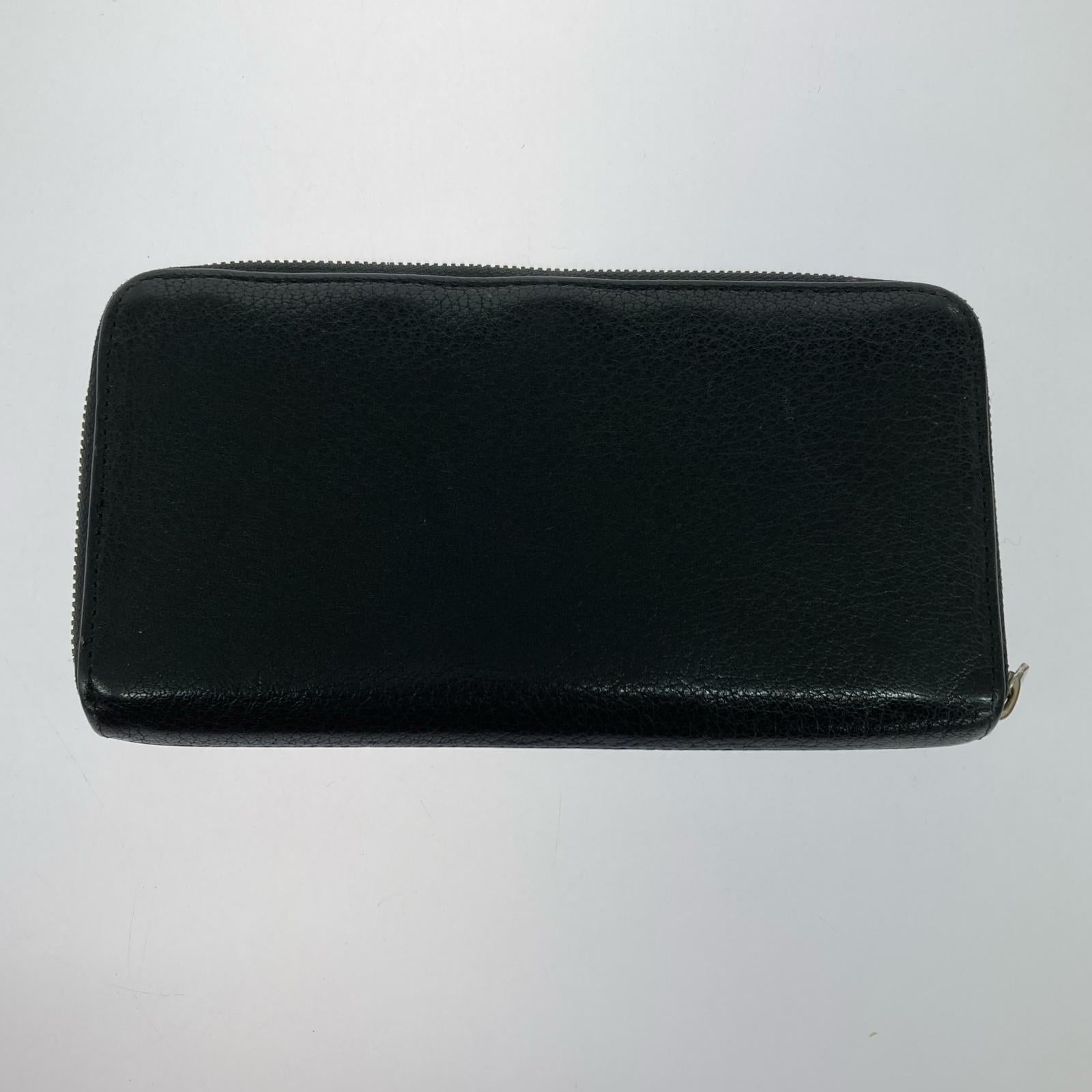 長財布 レザーロングウォレット 黒 ブラック