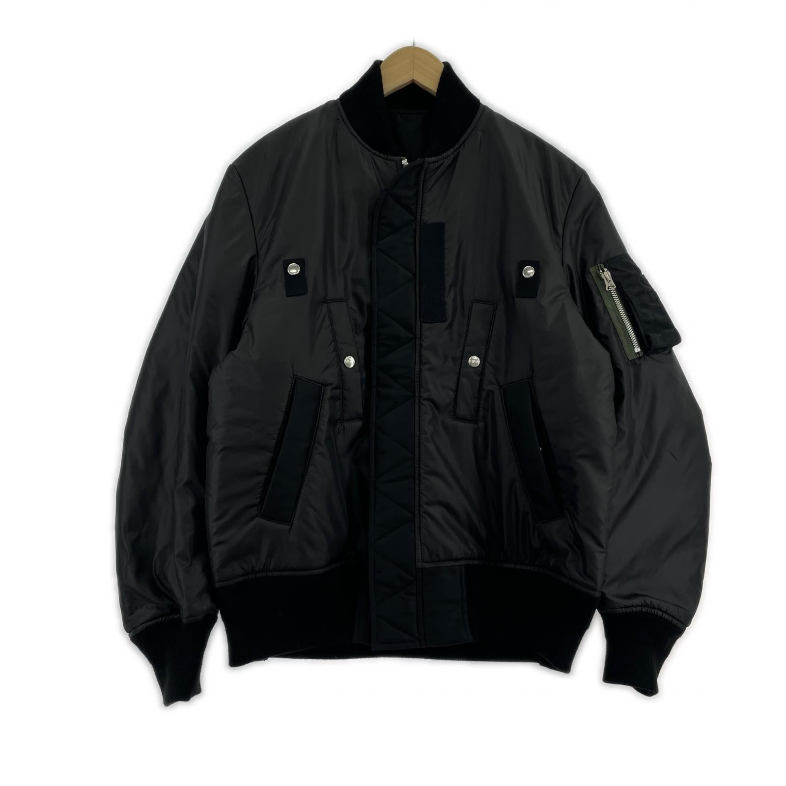 ジャケット 24ss Reversible bomber jacket 1 1 ブラック