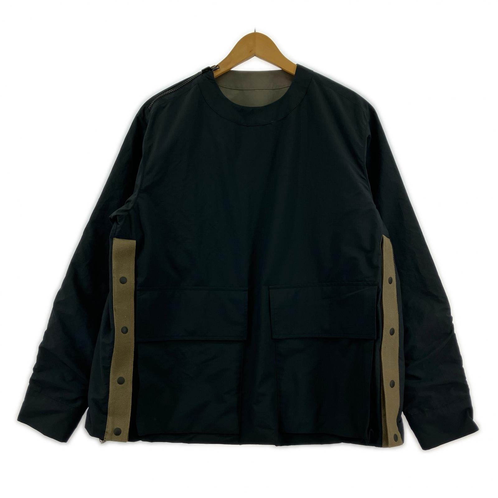 スウェット 23SS リップストップリバーシブルプルオーバー 1 1 ネイビー