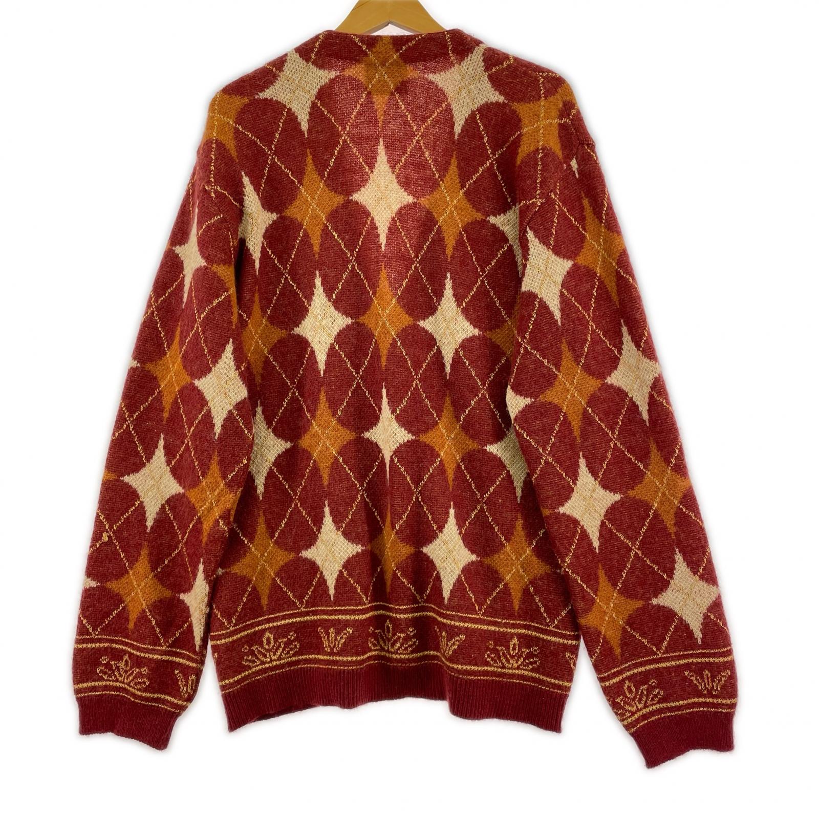 カーディガン taiga igari diamond cardigan アーガイル L
