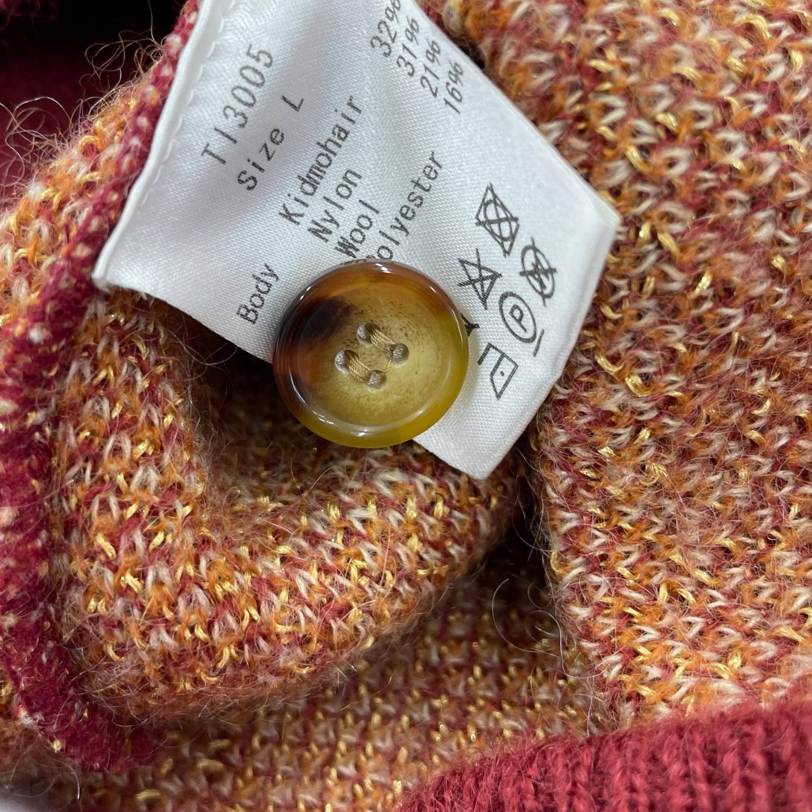 カーディガン taiga igari diamond cardigan アーガイル L