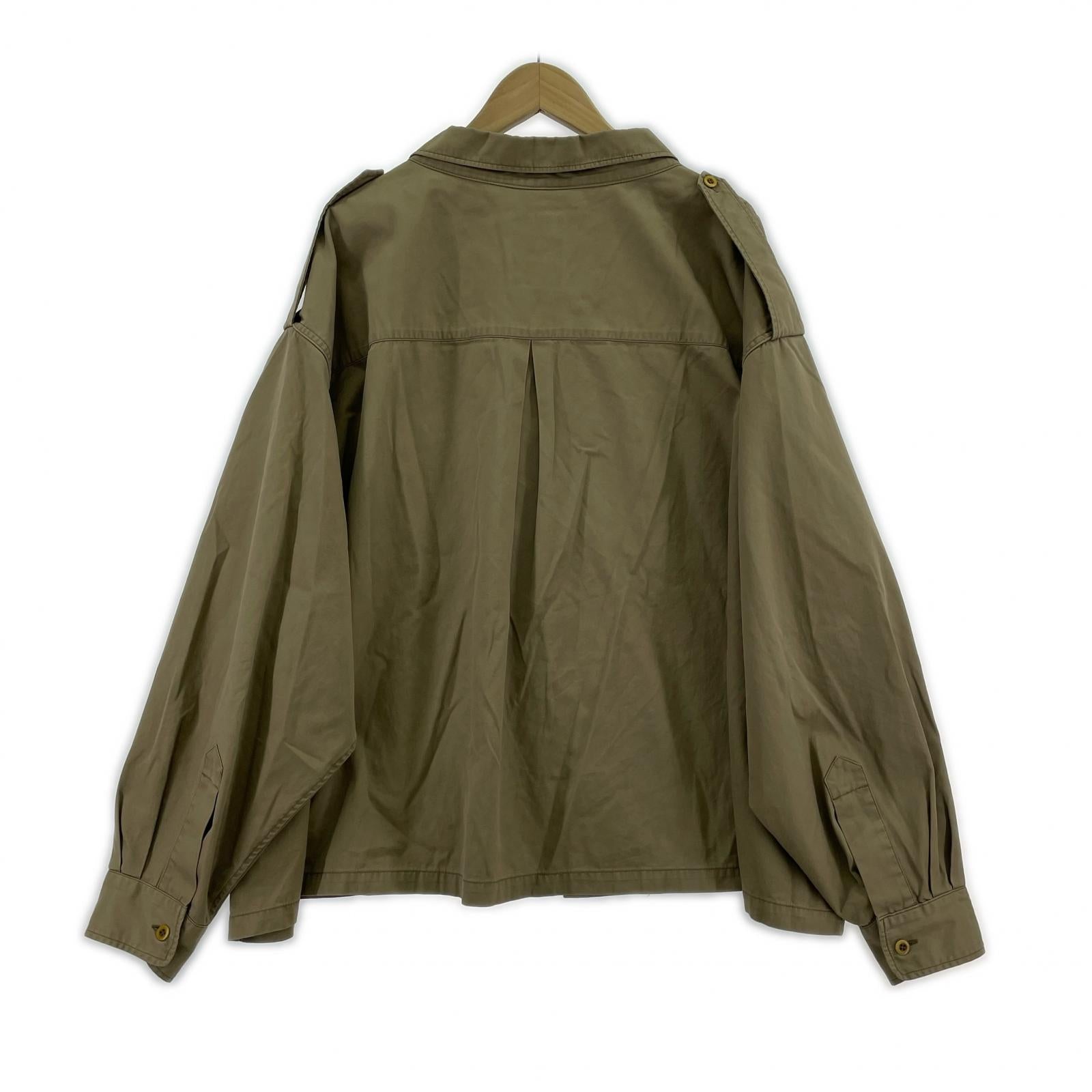 ジャケット エポレット ミリタリー ベージュ S ベージュ