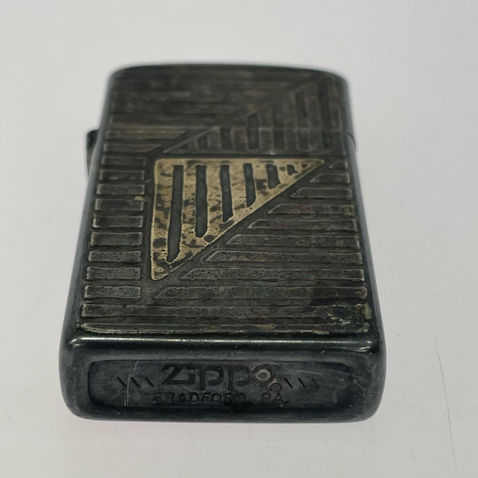 ライター ZIPPO 84年製 幾何学 スリム
